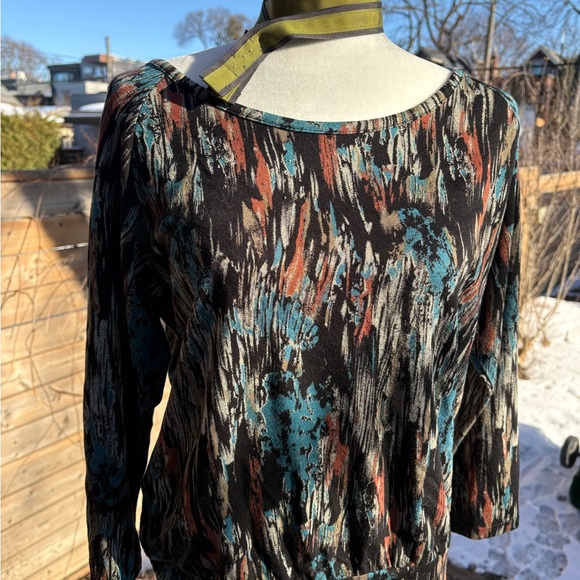 Comrags Tops - Comrags | Abstract Print Long Sleeve Top